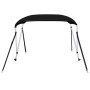Toldo bimini de 2 arcos negro 180x150x110 cm de vidaXL, Cubiertas para almacenamiento de barcas - Ref: Foro24-94797, Precio: ...