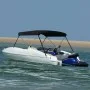 Schwarzes Bimini-Verdeck mit 2 Bögen, 150x120x110 cm. von vidaXL, Aufbewahrungsabdeckungen für Boote - Ref: Foro24-94795, Pre...