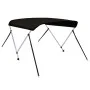 Toldo bimini de 2 arcos negro 150x120x110 cm de vidaXL, Cubiertas para almacenamiento de barcas - Ref: Foro24-94795, Precio: ...