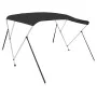 Schwarzes Bimini-Verdeck mit 3 Bögen, 183x196x137 cm. von vidaXL, Aufbewahrungsabdeckungen für Boote - Ref: Foro24-94805, Pre...