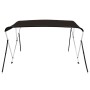 Toldo bimini de 3 arcos negro 183x196x137 cm