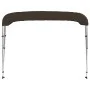 Schwarzes Bimini-Verdeck mit 3 Bögen, 183x196x137 cm. von vidaXL, Aufbewahrungsabdeckungen für Boote - Ref: Foro24-94805, Pre...