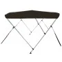 Schwarzes Bimini-Verdeck mit 3 Bögen, 183x196x137 cm. von vidaXL, Aufbewahrungsabdeckungen für Boote - Ref: Foro24-94805, Pre...