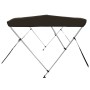 Schwarzes Bimini-Verdeck mit 3 Bögen, 183x196x137 cm. von vidaXL, Aufbewahrungsabdeckungen für Boote - Ref: Foro24-94805, Pre...