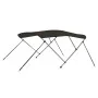 Schwarzes Bimini-Verdeck mit 3 Bögen, 183x196x137 cm. von vidaXL, Aufbewahrungsabdeckungen für Boote - Ref: Foro24-94805, Pre...