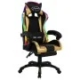 Gaming-Stuhl mit RGB-LED-Leuchten, Kunstleder, Gold und Schwarz von vidaXL, Bürostühle - Ref: Foro24-288008, Preis: 194,34 €,...