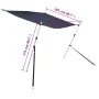 Toldo T-Top extensión azul marino 170x208x(115-183) cm de vidaXL, Cubiertas para almacenamiento de barcas - Ref: Foro24-94866...