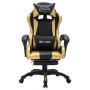 Gaming-Stuhl mit RGB-LED-Leuchten, Kunstleder, Gold und Schwarz von vidaXL, Bürostühle - Ref: Foro24-288008, Preis: 190,58 €,...