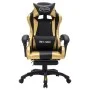 Gaming-Stuhl mit RGB-LED-Leuchten, Kunstleder, Gold und Schwarz von vidaXL, Bürostühle - Ref: Foro24-288008, Preis: 194,34 €,...