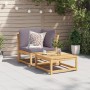 Sofá de jardín de esquina y cojines acacia maciza 73x73x65 cm by vidaXL, Modular outdoor sofas - Ref: Foro24-366494, Price: 1...
