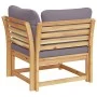 Sofá de jardín de esquina y cojines acacia maciza 73x73x65 cm by vidaXL, Modular outdoor sofas - Ref: Foro24-366494, Price: 1...
