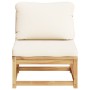 Sofá de jardín con cojines madera maciza acacia by vidaXL, Modular outdoor sofas - Ref: Foro24-366489, Price: 125,57 €, Disco...