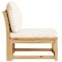Gartensofa mit massivem Akazienholz und Kissen von vidaXL, Modulare Sofas für den Außenbereich - Ref: Foro24-366489, Preis: 1...