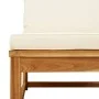 Gartensofa mit massivem Akazienholz und Kissen von vidaXL, Modulare Sofas für den Außenbereich - Ref: Foro24-366489, Preis: 1...