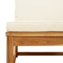 Sofá de jardín con cojines madera maciza acacia by vidaXL, Modular outdoor sofas - Ref: Foro24-366489, Price: 125,57 €, Disco...