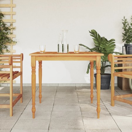 Mesa Batavia madera maciza de teca 85x85x75 cm de vidaXL, Mesas de jardín - Ref: Foro24-363254, Precio: 149,80 €, Descuento: %