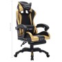 Gaming-Stuhl mit RGB-LED-Leuchten, Kunstleder, Gold und Schwarz von vidaXL, Bürostühle - Ref: Foro24-288008, Preis: 190,58 €,...