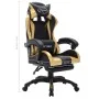Gaming-Stuhl mit RGB-LED-Leuchten, Kunstleder, Gold und Schwarz von vidaXL, Bürostühle - Ref: Foro24-288008, Preis: 194,34 €,...