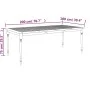Mesa Batavia madera maciza de teca 200x100x75 cm by vidaXL, Garden tables - Ref: Foro24-363256, Price: 277,59 €, Discount: %
