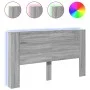 Sonoma gray LED bed headboard 180x16.5x103.5 cm by vidaXL, Headboards and footboards - Ref: Foro24-839264, Price: 115,89 €, D...