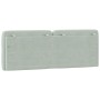 Light gray velvet padded headboard 120 cm by vidaXL, Headboards and footboards - Ref: Foro24-374720, Price: 36,80 €, Discount: %