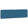 Blaues, samtgepolstertes Bettkopfteil, 180 cm von vidaXL, Kopf- und Fußteile - Ref: Foro24-374743, Preis: 88,58 €, Rabatt: %