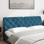 Blaues, samtgepolstertes Bettkopfteil, 180 cm von vidaXL, Kopf- und Fußteile - Ref: Foro24-374743, Preis: 88,58 €, Rabatt: %