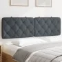Dunkelgraues, samtgepolstertes Bettkopfteil 160 cm von vidaXL, Kopf- und Fußteile - Ref: Foro24-374734, Preis: 80,82 €, Rabat...