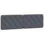 Dark gray velvet padded bed headboard 160 cm by vidaXL, Headboards and footboards - Ref: Foro24-374734, Price: 81,93 €, Disco...