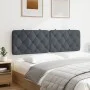 Cabecero de cama acolchado terciopelo gris oscuro 160 cm de vidaXL, Cabeceros y pies de cama - Ref: Foro24-374734, Precio: 80...