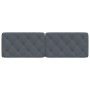Dunkelgraues, samtgepolstertes Bettkopfteil 160 cm von vidaXL, Kopf- und Fußteile - Ref: Foro24-374734, Preis: 81,93 €, Rabat...