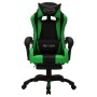 Silla gaming con luces LED RGB cuero sintético verde y negro de vidaXL, Sillas de oficina - Ref: Foro24-288009, Precio: 198,2...