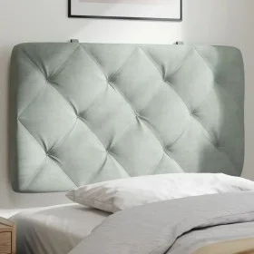 Light gray velvet padded headboard 90 cm by vidaXL, Headboards and footboards - Ref: Foro24-374708, Price: 36,95 €, Discount: %