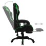 Silla gaming con luces LED RGB cuero sintético verde y negro de vidaXL, Sillas de oficina - Ref: Foro24-288009, Precio: 198,2...