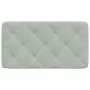 Cabecero de cama acolchado terciopelo gris claro 90 cm de vidaXL, Cabeceros y pies de cama - Ref: Foro24-374708, Precio: 37,5...