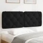Cabecero de cama acolchado terciopelo negro 140 cm de vidaXL, Cabeceros y pies de cama - Ref: Foro24-374729, Precio: 58,00 €,...