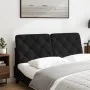 Cabecero de cama acolchado terciopelo negro 140 cm de vidaXL, Cabeceros y pies de cama - Ref: Foro24-374729, Precio: 58,00 €,...