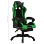 Gaming chair with RGB LED lights green and black synthetic leather by vidaXL, Office chairs - Ref: Foro24-288009, Price: 188,...