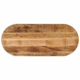 Tablero de mesa ovalado madera maciza mango rugosa 110x40x2,5cm