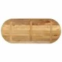 Oval solid mango wood rough table top 110x50x2.5cm by vidaXL, Table tops - Ref: Foro24-370107, Price: 64,15 €, Discount: %