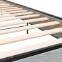 Sonoma gray metal engineered wood bed frame 90x200 cm by vidaXL, Beds and slatted bases - Ref: Foro24-845520, Price: 82,43 €,...