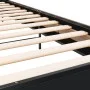 Estructura de cama madera de ingeniería y metal negra 75x190 cm de vidaXL, Camas y somieres - Ref: Foro24-845557, Precio: 93,...