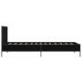 Bettgestell aus Holzwerkstoff und schwarzem Metall, 100 x 200 cm von vidaXL, Betten und Lattenroste - Ref: Foro24-845522, Pre...