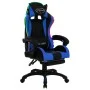 Gaming-Stuhl mit RGB-LED-Lichtern in Blau und schwarzem Kunstleder von vidaXL, Bürostühle - Ref: Foro24-288006, Preis: 184,91...