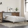 Estructura cama madera ingeniería metal gris Sonoma 75x190 cm de vidaXL, Camas y somieres - Ref: Foro24-845560, Precio: 77,77...