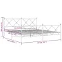 Estructura de cama cabecero y estribo metal negro 180x200 cm de vidaXL, Camas y somieres - Ref: Foro24-376524, Precio: 138,92...
