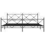 Bettgestell mit Kopf- und Fußteil aus schwarzem Metall, 193 x 203 cm von vidaXL, Betten und Lattenroste - Ref: Foro24-376526,...