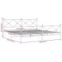 Black metal headboard and footboard bed frame 193x203 cm by vidaXL, Beds and slatted bases - Ref: Foro24-376526, Price: 140,6...