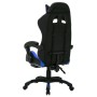 Gaming-Stuhl mit RGB-LED-Lichtern in Blau und schwarzem Kunstleder von vidaXL, Bürostühle - Ref: Foro24-288006, Preis: 187,83...