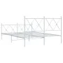 Metal bed frame with headboard and white footboard 140x200 cm by vidaXL, Beds and slatted bases - Ref: Foro24-376570, Price: ...